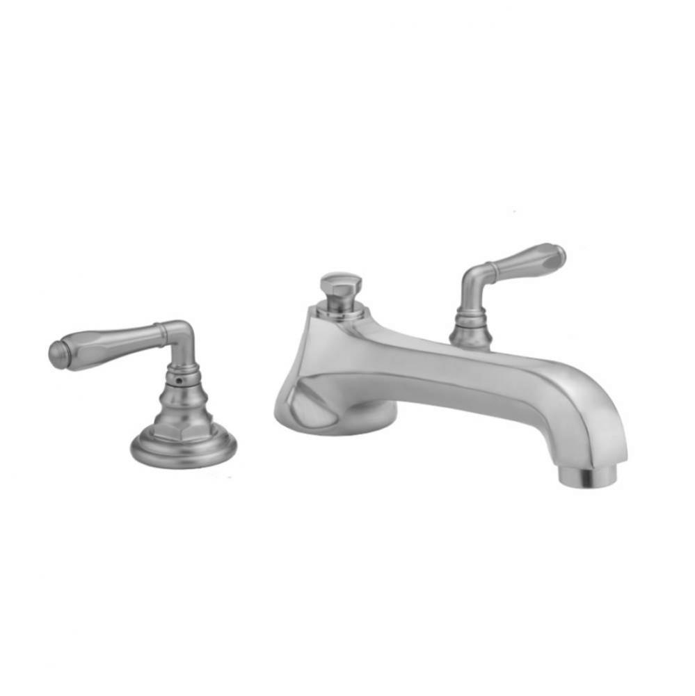 Westfield Roman Tub Set with Low Spout and Smooth Lever Handles