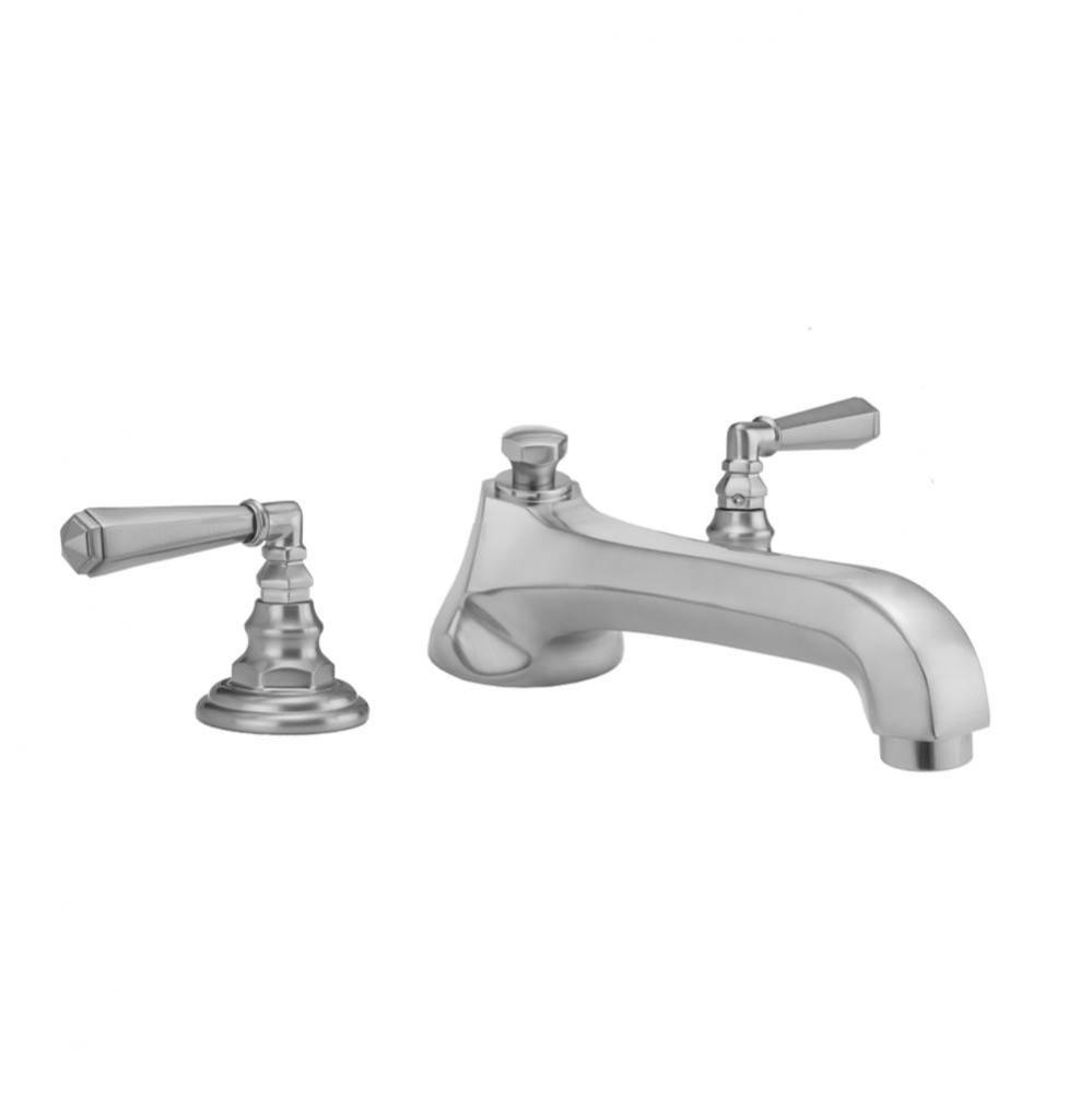 Westfield Roman Tub Set with Low Spout and Hex Lever Handles