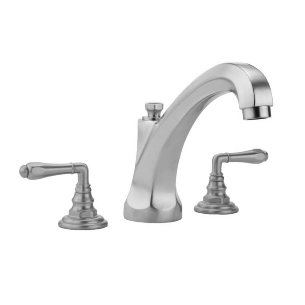 Westfield Roman Tub Set with High Spout and Smooth Lever Handles