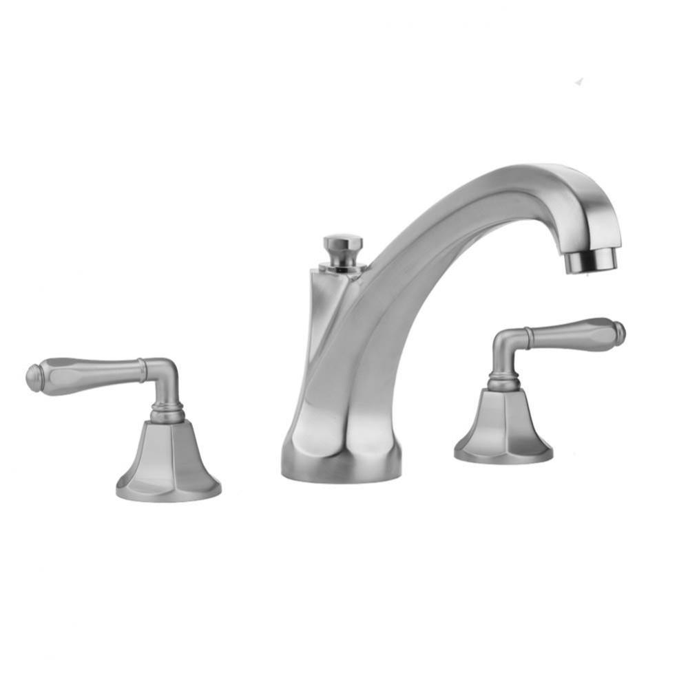 Astor Roman Tub Set with High Spout and Smooth Lever Handles