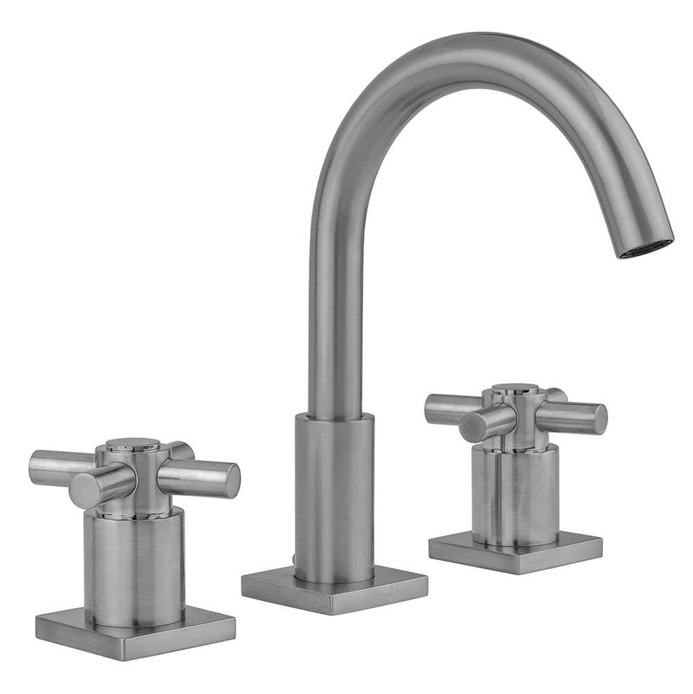 Uptown Contempo Faucet with Square Escutcheons & Contempo High Cross Handles- 0.5 GPM