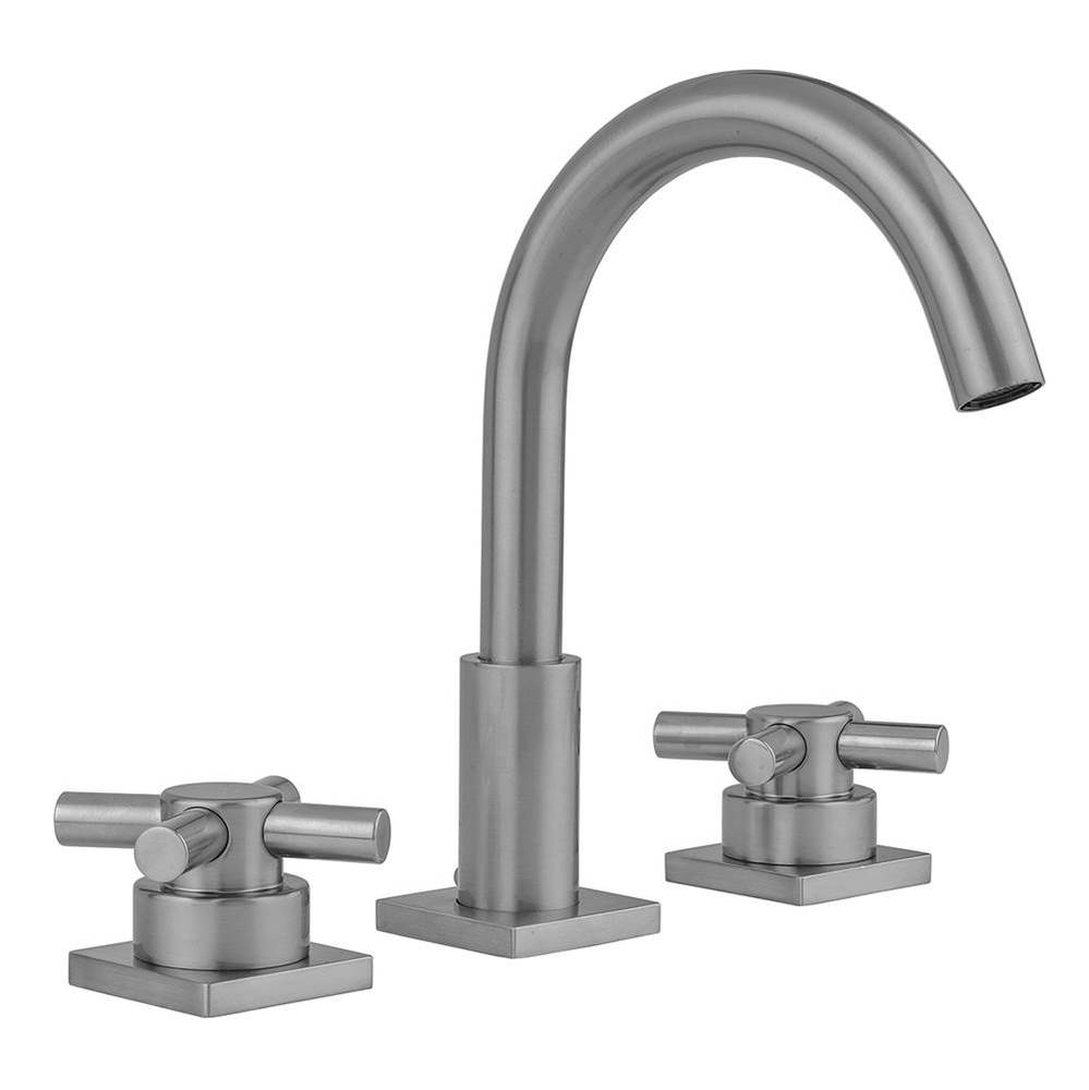 Uptown Contempo Faucet with Square Escutcheons & Low Contempo Cross Handles- 0.5 GPM