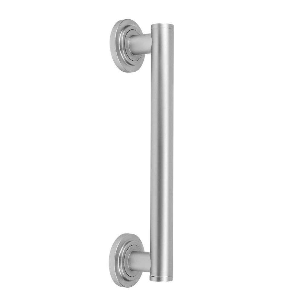 12'' Grand Grab Bar with Contemporary Round Flange