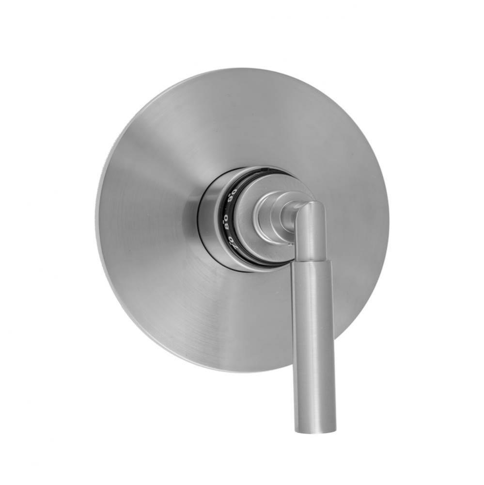 Round Plate With Contempo Hub Base Lever Handle Trim For Thermostatic Valves (J-TH34 & J-TH12)