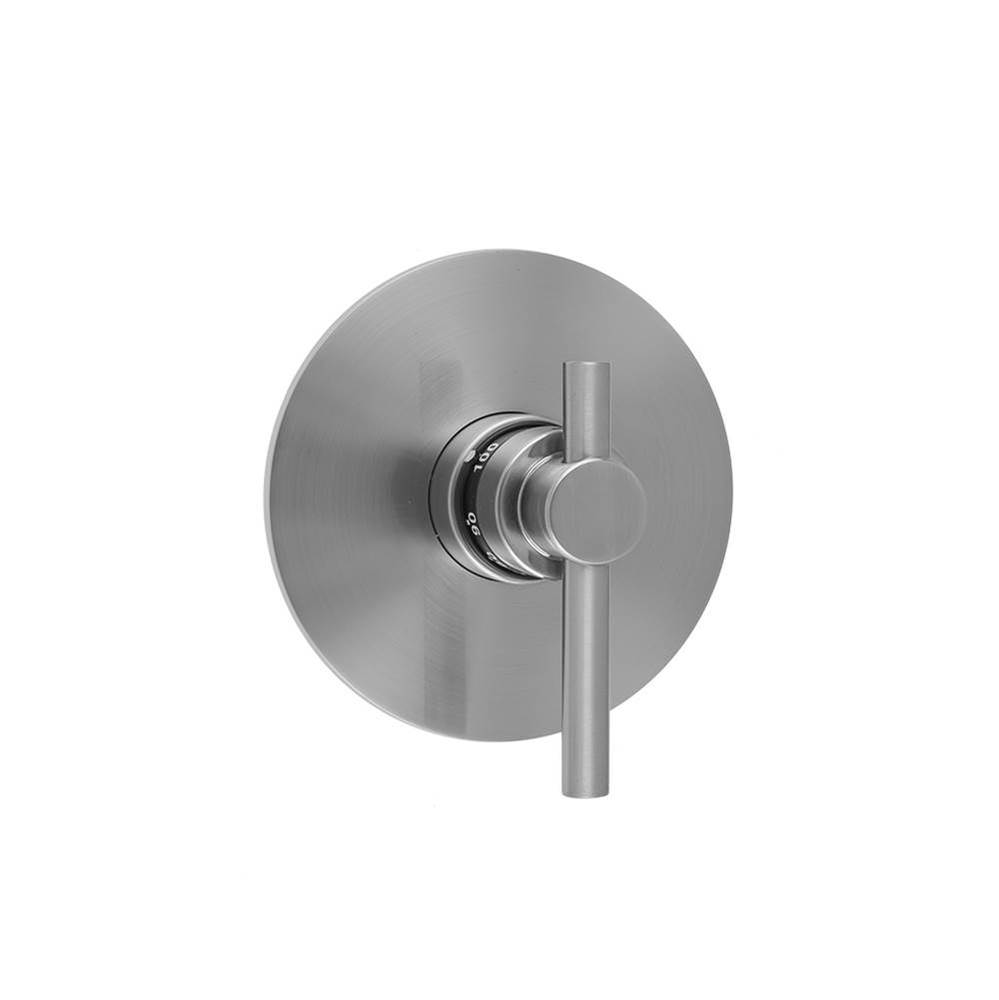 Round Plate with Contempo Low Peg Lever Trim for Thermostatic Valves (J-TH34 & J-TH12)