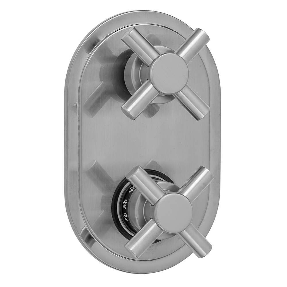 Oval Plate with Contempo Cross Thermostatic Valve with Contempo Cross Built-in 2-Way Or 3-Way Dive