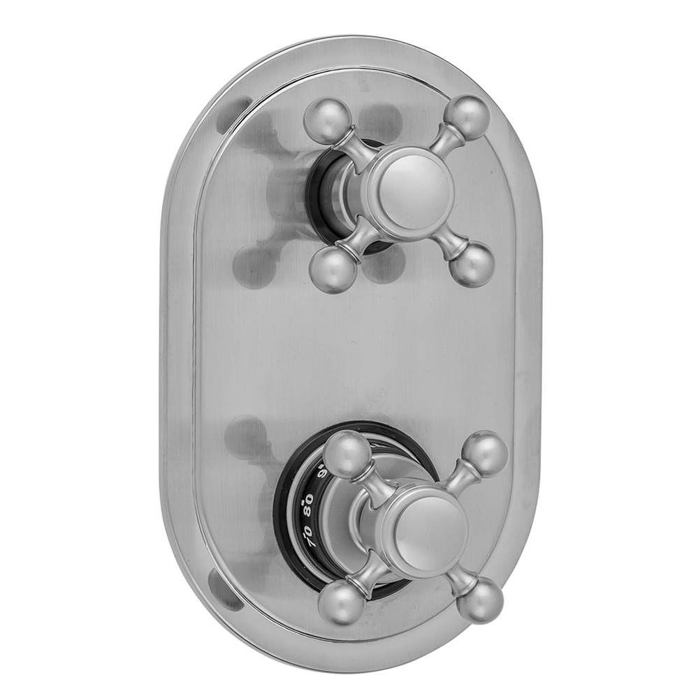 Oval Plate with Ball Cross Thermostatic Valve with Ball Cross Built-in 2-Way Or 3-Way Diverter/Vol