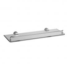 Jaclo 3501-GSW-SDB - Contempo II Glass Shelf with Wire Rail