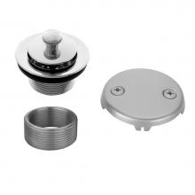 Jaclo 542-PG - Lift and Turn Tub Drain Strainer with Faceplate (Two Hole)