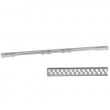 Jaclo 6208-60-PSS - Slim 60'' Channel Drain ''S'' Grate