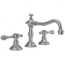 Jaclo 7830-T692-836-PCH - Roaring 20''s Faucet with Majesty Lever Handles and Fully Polished and Plated Pop-Up Dra