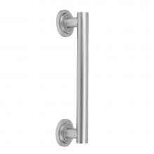 Jaclo C16-12-SB - 12'' Grand Grab Bar with Contemporary Round Flange