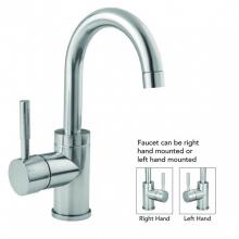 Jaclo 6677-812-SCU - Uptown Contempo Single Hole Faucet with Push Top Drain