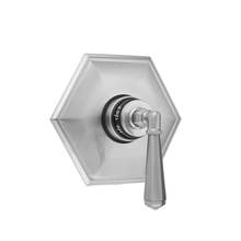 Jaclo T885-TRIM-PLM - Hex Plate with Hex Lever Trim for Thermostatic Valves (J-TH34 & J-TH12)