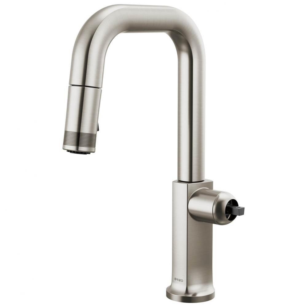 Kintsu® Pull-Down Prep Faucet with Square Spout - Less Handle