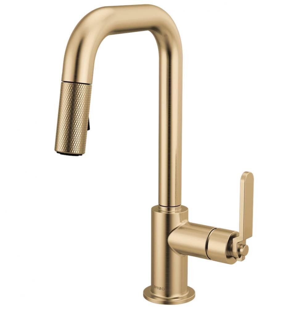 Litze® Pull-Down Prep Faucet with Square Spout - Industrial Handle