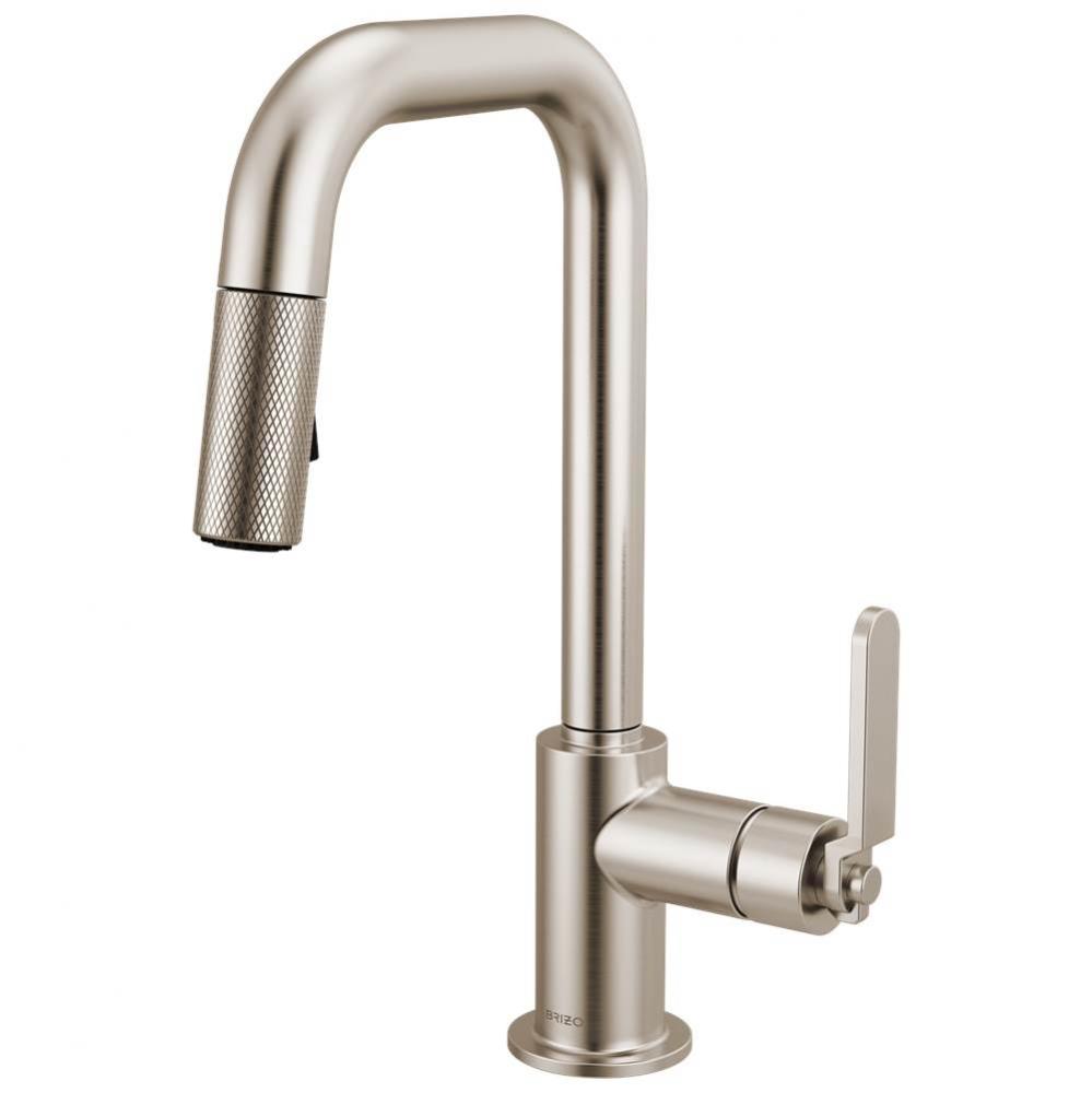 Litze® Pull-Down Prep Faucet with Square Spout - Industrial Handle