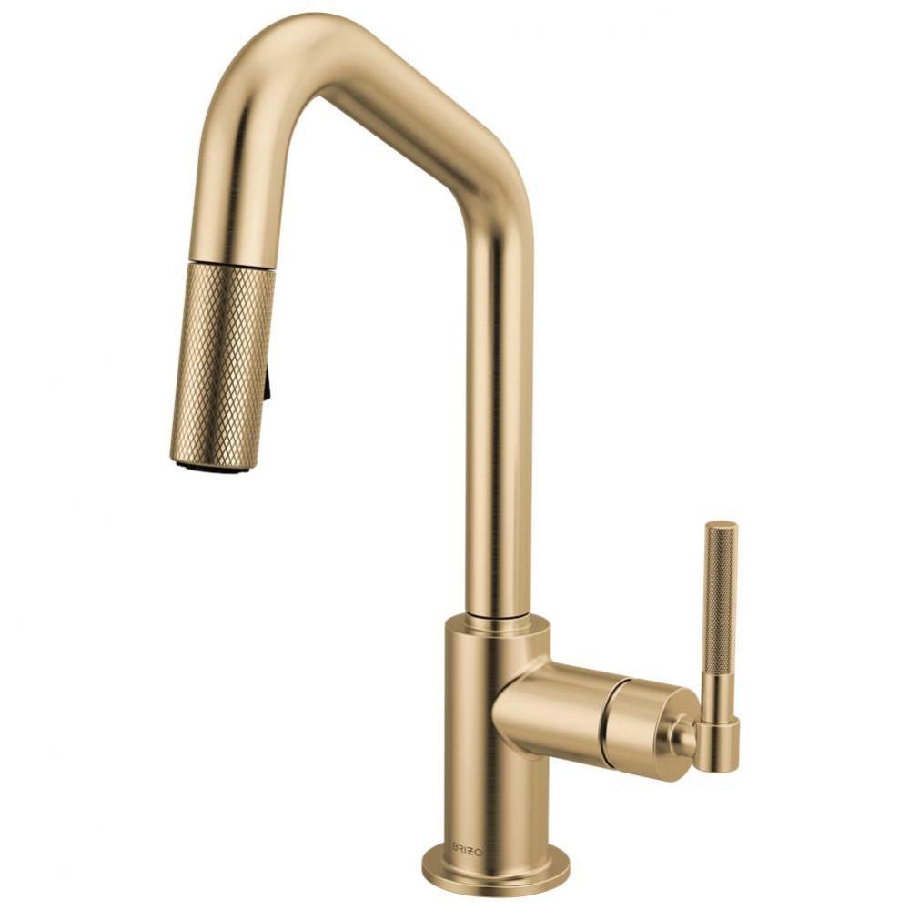 Litze® Pull-Down Prep Faucet with Angle Spout - Knurled Handle