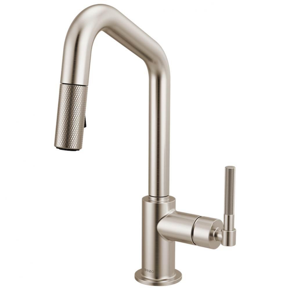 Litze® Pull-Down Prep Faucet with Angle Spout - Knurled Handle