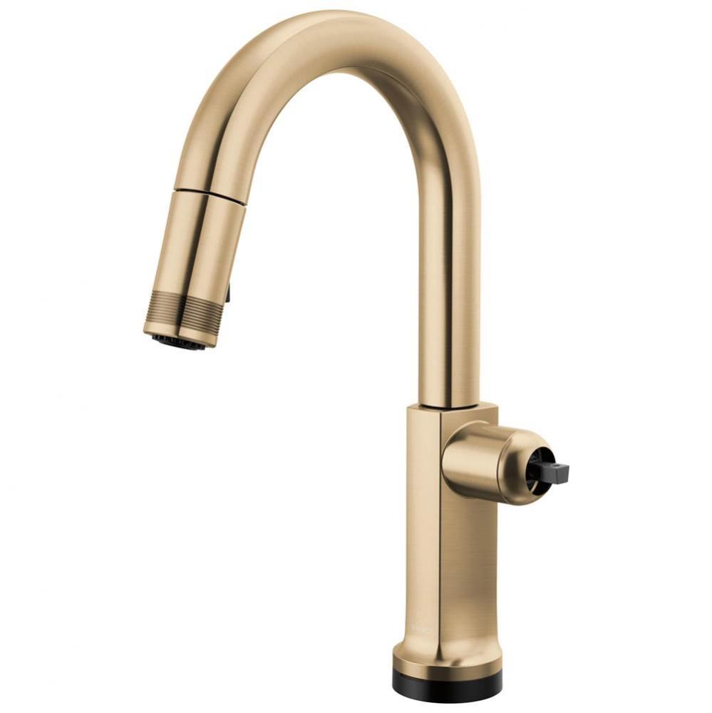 Kintsu® SmartTouch® Pull-Down Prep Faucet with Arc Spout - Less Handle