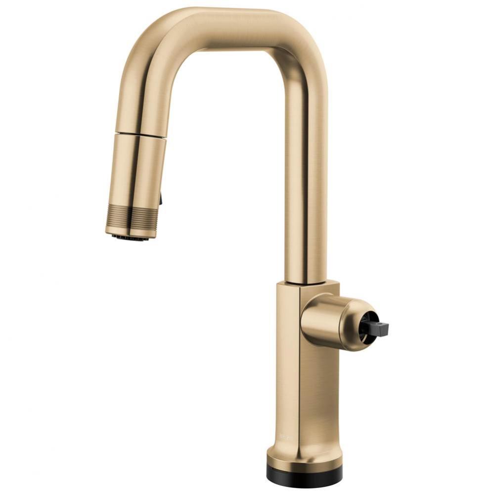 Kintsu® SmartTouch® Pull-Down Prep Faucet with Square Spout - Less Handle