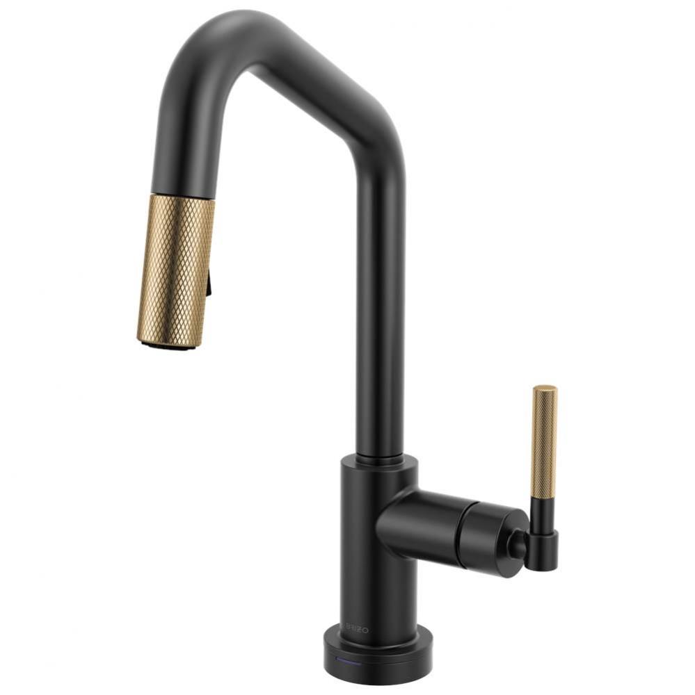 Litze® Smarttouch Pull-Down Prep Faucet with Angle Spout - Knurled Handle