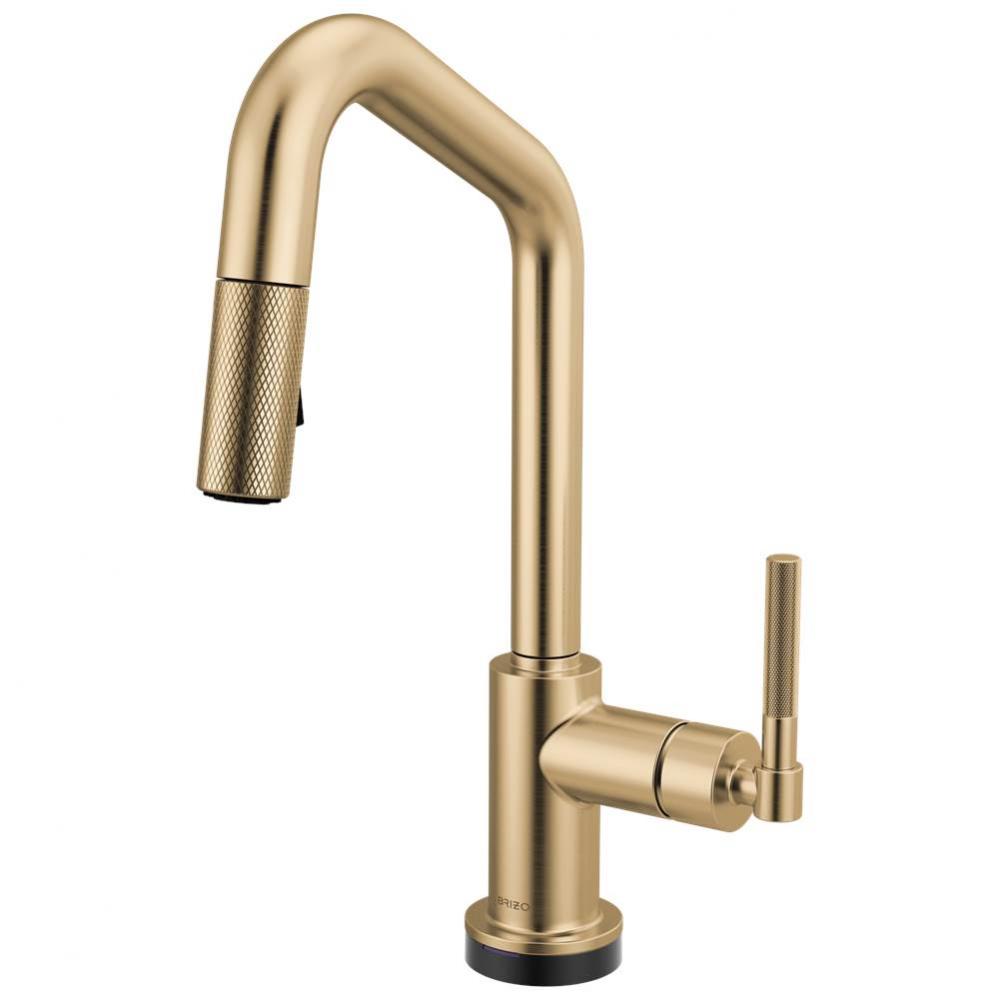 Litze® Smarttouch Pull-Down Prep Faucet with Angle Spout - Knurled Handle