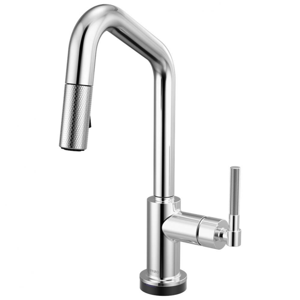 Litze® Smarttouch Pull-Down Prep Faucet with Angle Spout - Knurled Handle