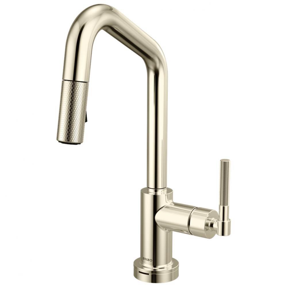 Litze® Smarttouch Pull-Down Prep Faucet with Angle Spout - Knurled Handle