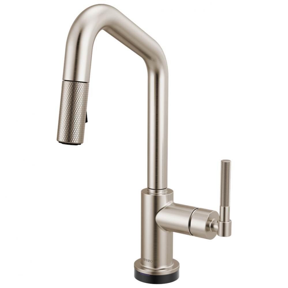 Litze® Smarttouch Pull-Down Prep Faucet with Angle Spout - Knurled Handle