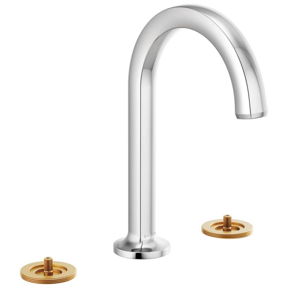 Kintsu® Widespread Lavatory Faucet with Arc Spout - Less Handles 1.2 GPM