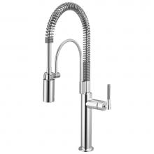 Brizo 63343LF-PC - Litze® Semi-Professional Kitchen Faucet - Knurled Handle