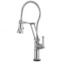 Brizo 64125LF-PC - Artesso® SmartTouch® Articulating Kitchen Faucet With Finished Hose