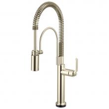 Brizo 64344LF-PN - Litze® SmartTouch Semi-Professional Kitchen Faucet - Industrial Handle