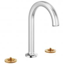 Brizo 65306LF-PCLHP-ECO - Kintsu® Widespread Lavatory Faucet with Arc Spout - Less Handles 1.2 GPM