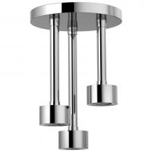 Brizo 81335-PC - Universal Showering Linear Round Single-Function H2Okinetic® Pendant Raincan Shower Head