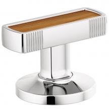 Brizo HI5306-PCWD - Kintsu® Widespread Lavatory Knob with Wood Inlay Handle Kit