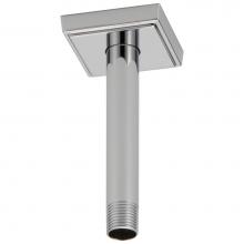 Brizo RP70764PC - Universal Showering 6'' Ceiling Mount Shower Arm And Square Flange