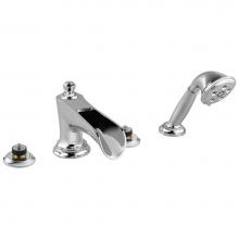 Brizo T67461-PCLHP - Rook® Roman Tub Trim with Hand Shower - Less Handles