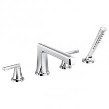 Brizo T67498-PCLHP - Levoir™ Roman Tub Faucet With Handshower - Less Handles