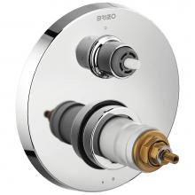 Brizo T75535-PCLHP - Litze® TempAssure® Thermostatic Valve with 3-Function Diverter Trim - Less Handles