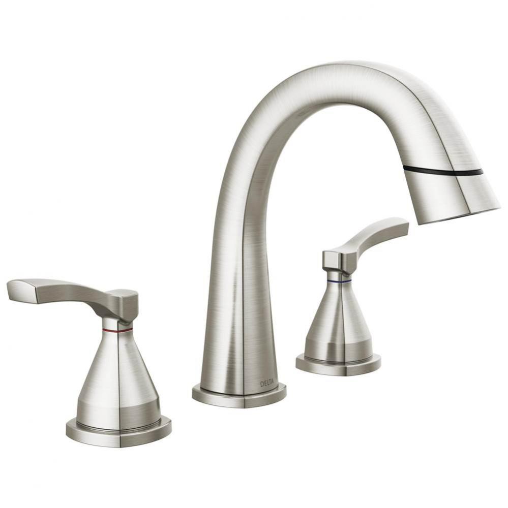 Stryke® Two Handle Widespread Pull Down Bathroom Faucet