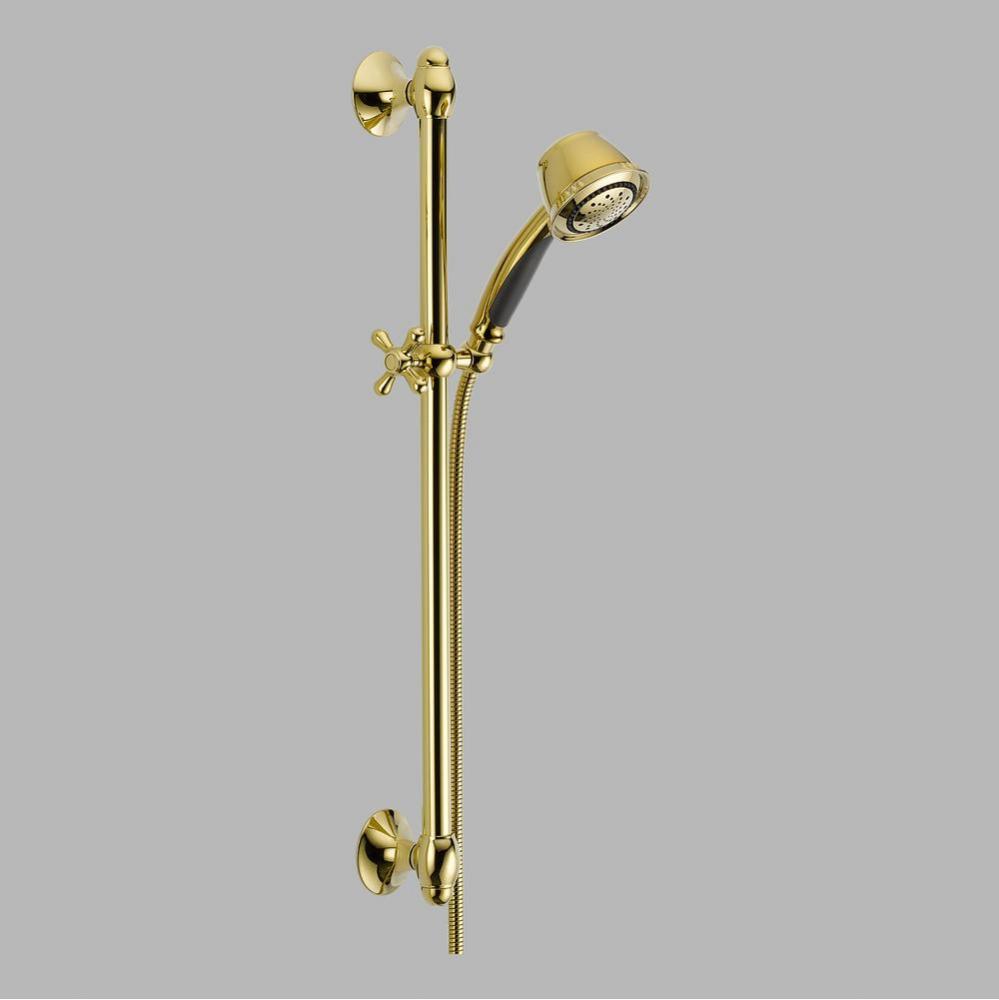 Universal Showering Components: Premium 5-Setting Slide Bar Hand Shower