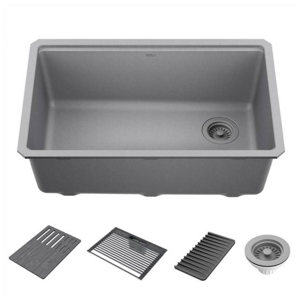 Everest™ 30'' Granite Composite Workstation Kitchen Sink Undermount Single Bowl with W