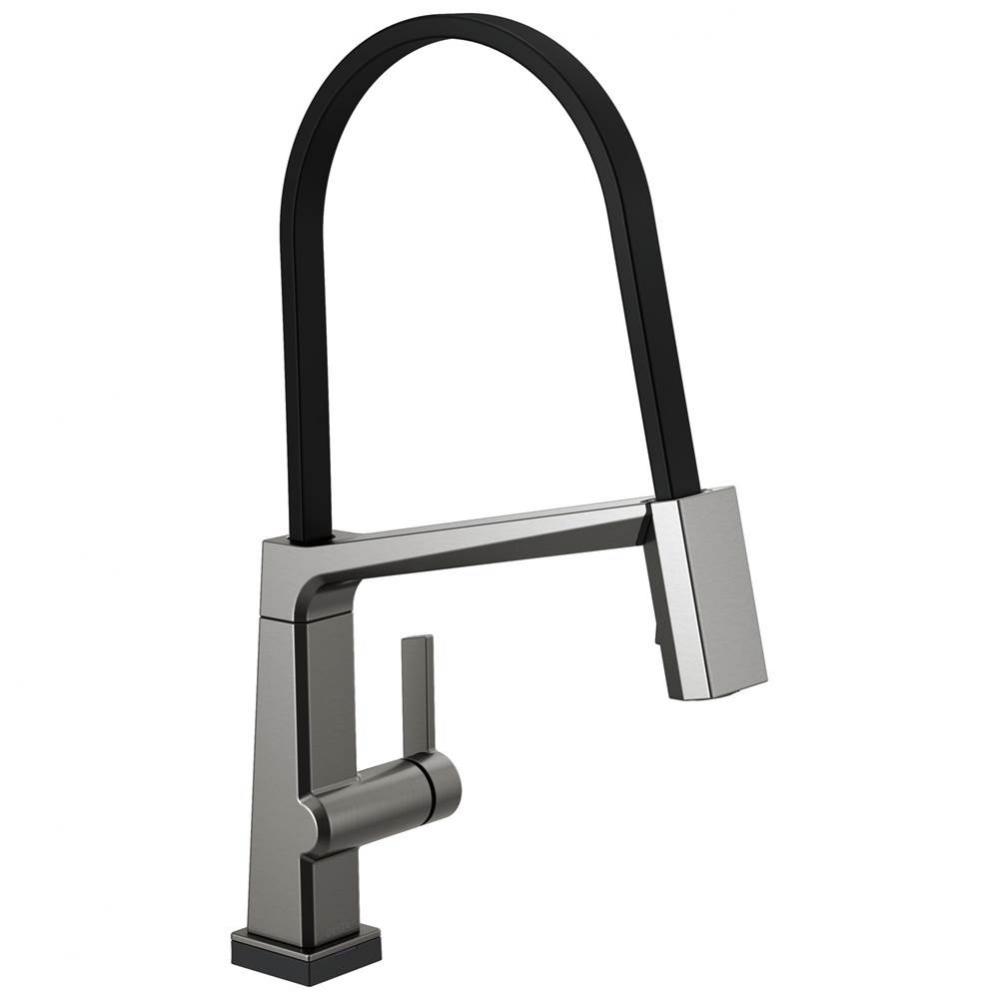 Pivotal™ Single Handle Exposed Hose Kitchen Faucet with Touch2O Technology