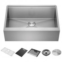 Delta Faucet 95C9031-33S-SS - Rivet™ 33'' Workstation Farmhouse Apron Front Kitchen Sink Undermount 16 Gauge Stainle