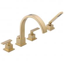 Delta Faucet T4753-CZ - Vero® Roman Tub Trim with Hand Shower