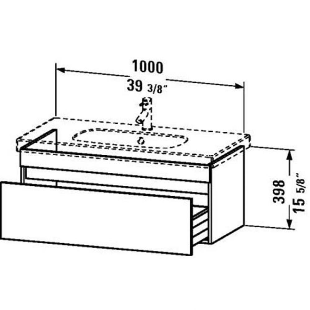 Duravit DuraStyle Vanity Unit Wall-Mounted  Pine Terra