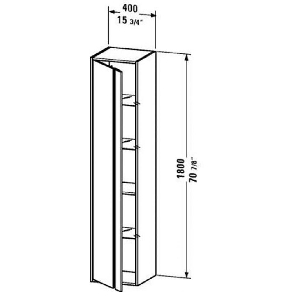 Duravit Ketho Tall Cabinet  Pine Terra