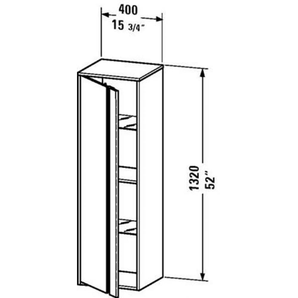 Duravit Ketho Tall Cabinet  Pine Terra